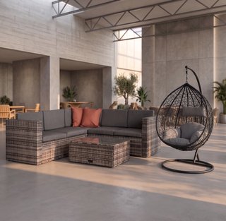 Set Terraza Completo: Rinconera, Mesa y balancín!