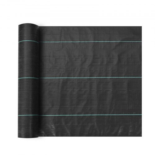 Tela de Barrera de Maleza para Jardín, 1.83 x 91.44 m Tela de Jardín Pesada para Control de Maleza, Tela de PP Tejida, Tela para Entrada, Geotextil para Paisajismo, Cubierta del Suelo, Mat de Bloq...