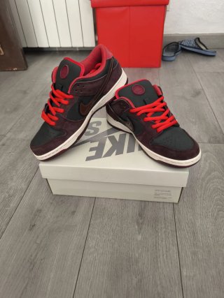 Nike Dunk SB Marrón y Rojo