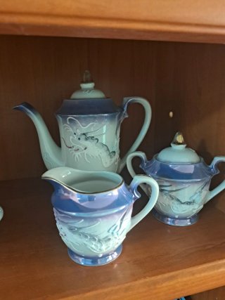 Juego de café de porcelana antigua