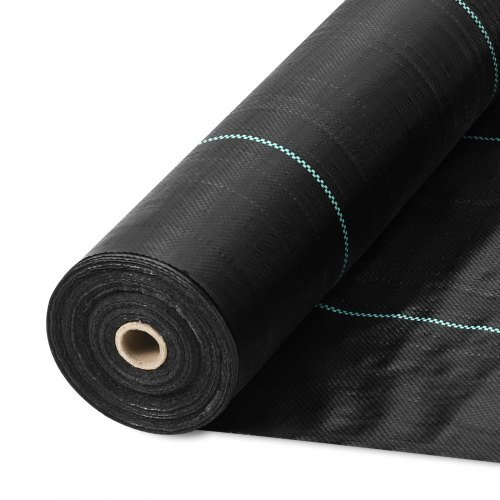 Tela de Barrera de Maleza, 0.91 x 91.44 m Tela de Jardín Pesada para Control de Maleza, Tela de PP Tejida para Control de Maleza, Tela para Entrada, Tela Geotextil para Paisajismo, Cubierta del Su...