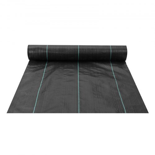 Tela de Barrera de Maleza, 0.91 x 91.44 m Tela de Jardín Pesada para Control de Maleza, Tela de PP Tejida para Control de Maleza, Tela para Entrada, Tela Geotextil para Paisajismo, Cubierta del Su...