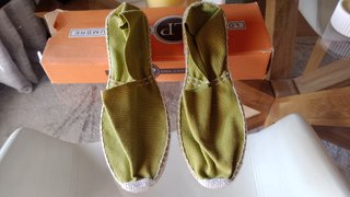 Alpargatas pistacho talla 38 nuevas