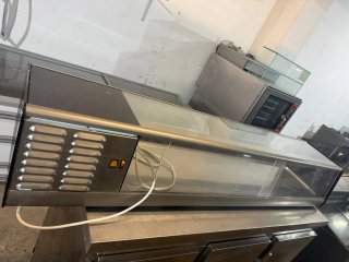 Vitrina refrigerada acero inoxidable