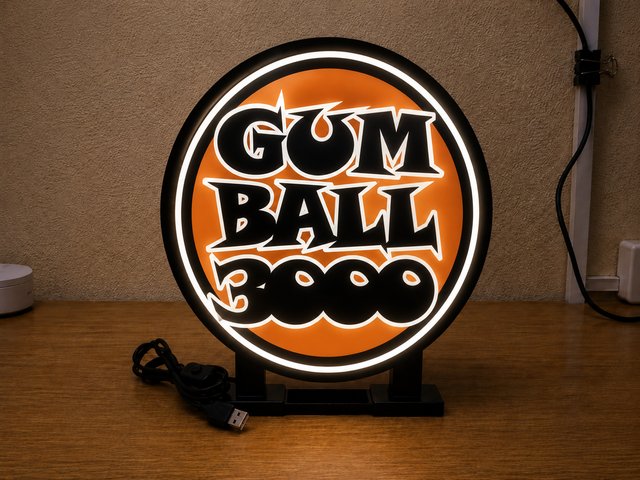 Cartel LED Gumball 3000 Racing