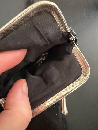 Portamonete Zara nero con perline