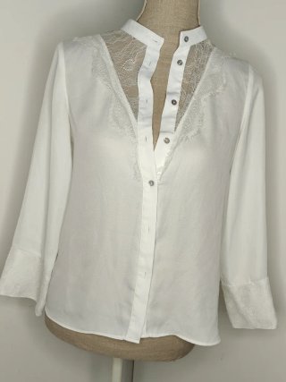 Camicia Zara pizzo romantico XS NUOVA