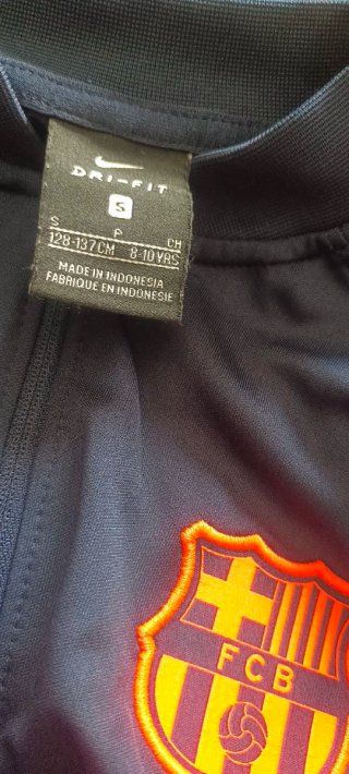 Chándal Barça niño Nike azul y naranja talla S