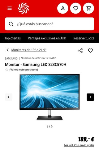 Monitor Samsung S23C570H 23”