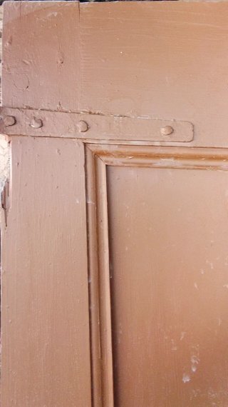Puerta rústica de madera