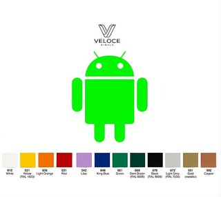 Vinilo Logo Android Varios Colores