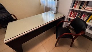 10x Mesa de despacho grande y sillas