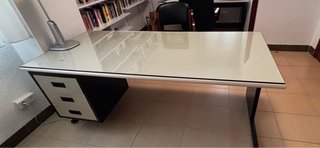 10x Mesa de despacho grande y sillas