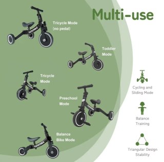 Bicicleta/Triciclo convertible para niños