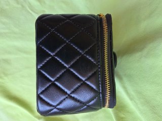 Borsa piccola vintage Chanel portagioie nera
