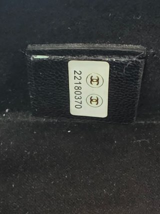 Borsa piccola vintage Chanel portagioie nera