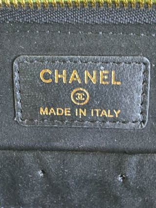 Borsa piccola vintage Chanel portagioie nera