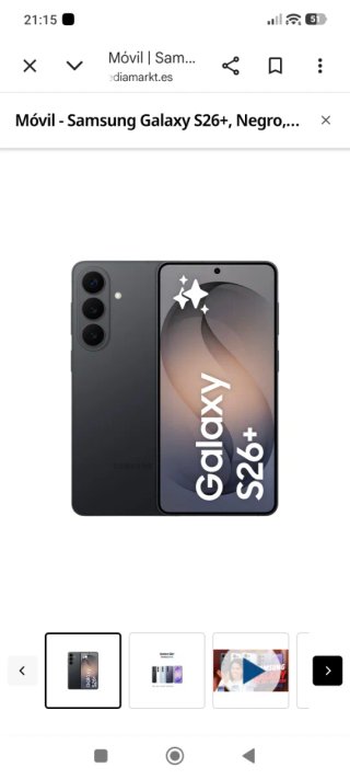 Samsung Galaxy S26+ Negro