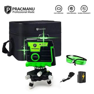 Nivel laser verde 3D 12 lineas