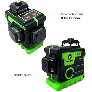 Nivel laser verde 3D 12 lineas