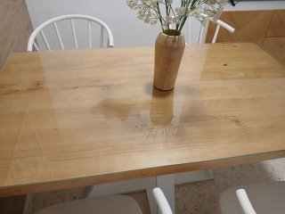 Conjunto Mesa 4 Sillas Nórdico Rústico Industrial