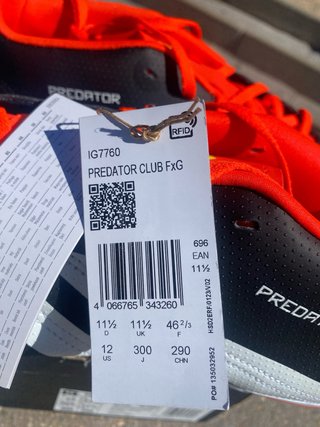 Zapatillas Adidas Predator Club FxG Talla 46 2/3