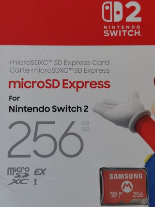 Tarjeta MicroSD Express Samsung 256GB Switch 2