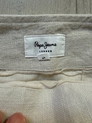 Falda Pepe Jeans Beige con Bordados