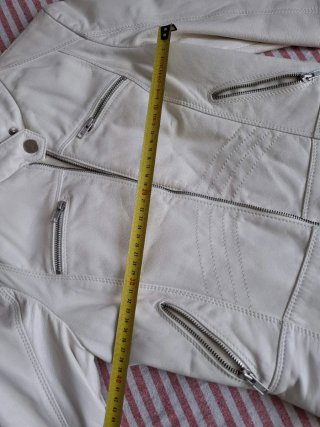 Cazadora Piel Ana Sousa T36 Blanca