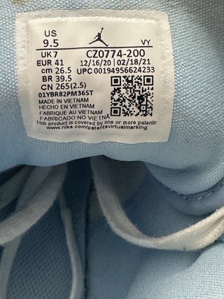 Nike Jordan 1 Mid Azzurro Bianco Beige Rosso 41