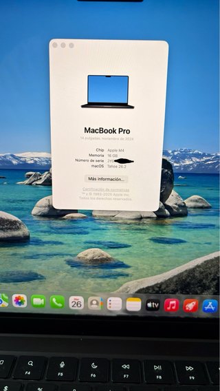 MacBook Pro 14” M4 16/512gb - Negro