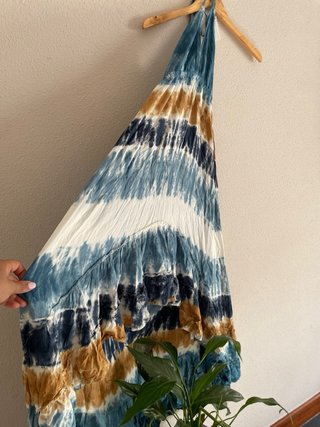 Vestido largo tie-dye