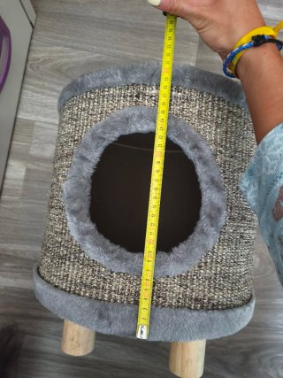 Rascador Cama Nido para Gatos Beige/Gris