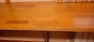 Escritorio esquinero y cajonera  madera de pino