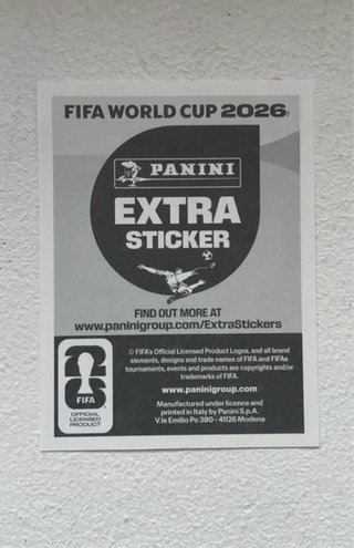 Cromo Messi Extra Sticker Mundial 2026 Panini