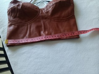 Top Stradivarius Marrón XS