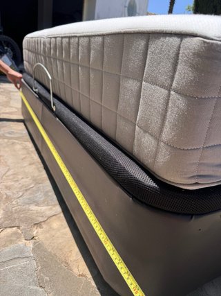 Cabecero Cama Doble Negro Cuero