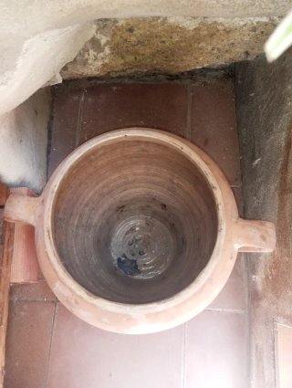 Tinaja Mantequera Antigua Terracota