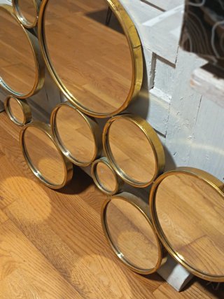 Espejo Vintage Diseño Italiano Dorado