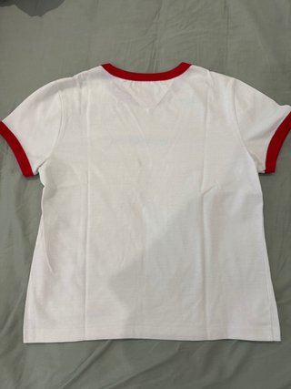 Camiseta Tommy Jeans Corazón Roja Blanca