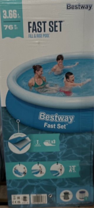 Piscina Bestway Fast Set 366x76 + depurador