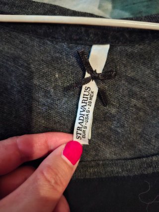 Camiseta Stradivarius S Gráfica Rock