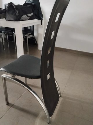Sofá modular tela negro y estampado