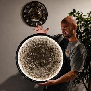 Lámpara Luna Artesanal 60cm