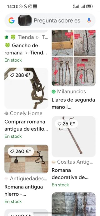 Balanza romana antigua hierro forjado