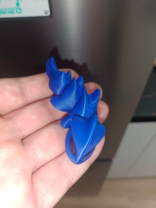 Dragón articulado imantado azul
