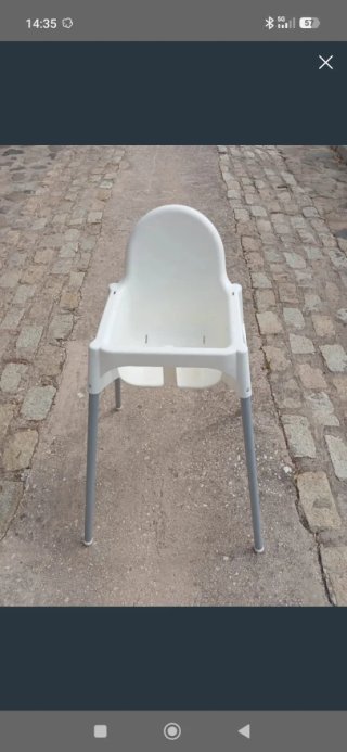 Trona Ikea Blanca con bandeja