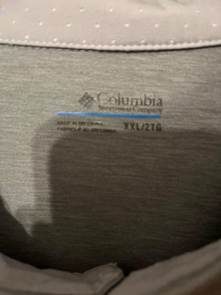 Polo Columbia gris manga corta