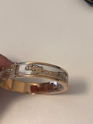 Pulsera Hermes Leopardo Oro Rosa