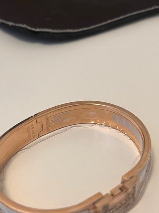 Pulsera Hermes Leopardo Oro Rosa